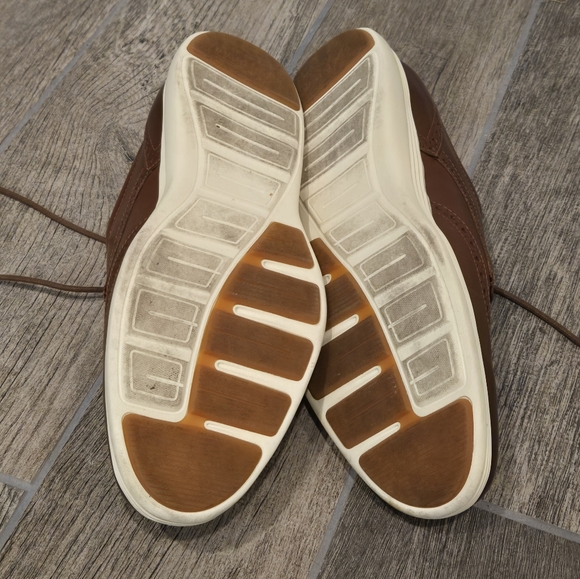 Cole Haan Wingtip Oxford Mens 11 M GrandOs Brown Leather Shoes - Picture 3 of 4